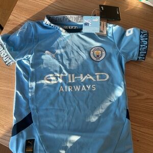 Puma Kids Manchester City Light Blue Jersey